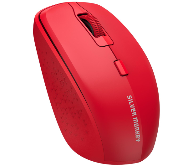 SILVER MONKEY M40 Wireless Comfort Mouse Red Silent - 669387 - zdjęcie 2